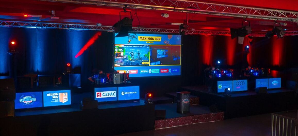 Scène principale du tournoi Fortnite maximus Cup 2