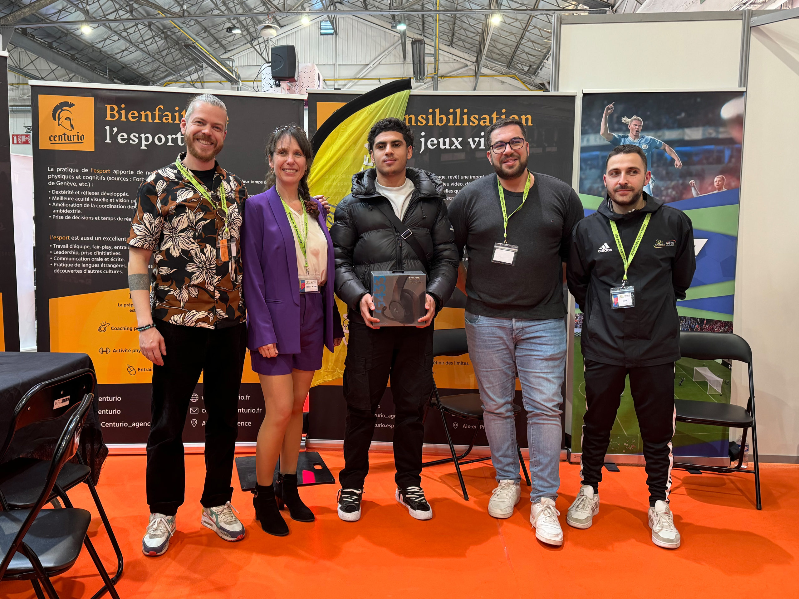 Équipe centurio au salon de l'étudiant