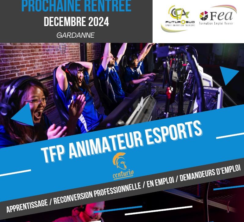 Affiche formation animateur esport