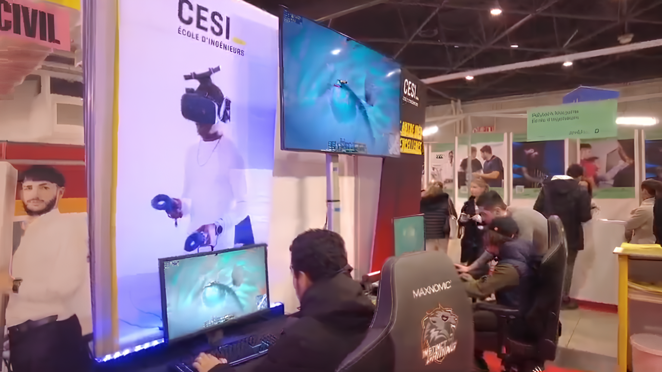 Stand gaming cesi salon de l'étudiant Marseille
