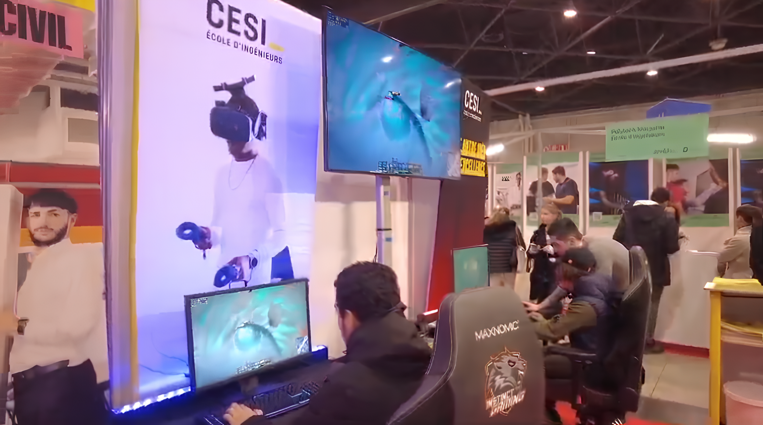 Stand gaming cesi salon de l'étudiant Marseille