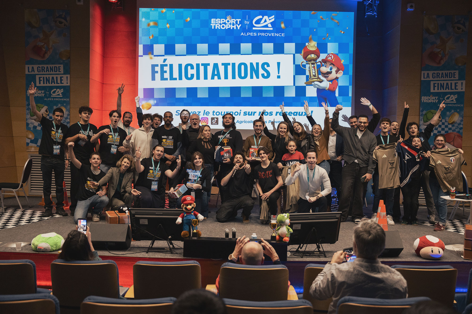 Finale tournoi Mario Kart au Crédit Agricole alpes Provence